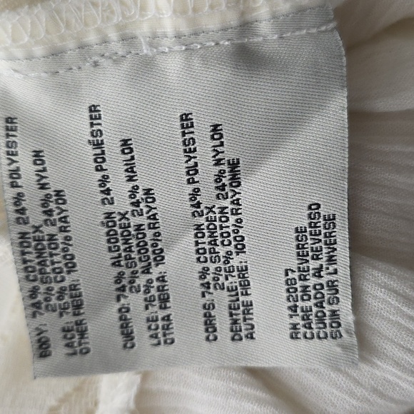 Simply Noelle Ivory Denim Lace Jacket S/M - Picture 10 of 10